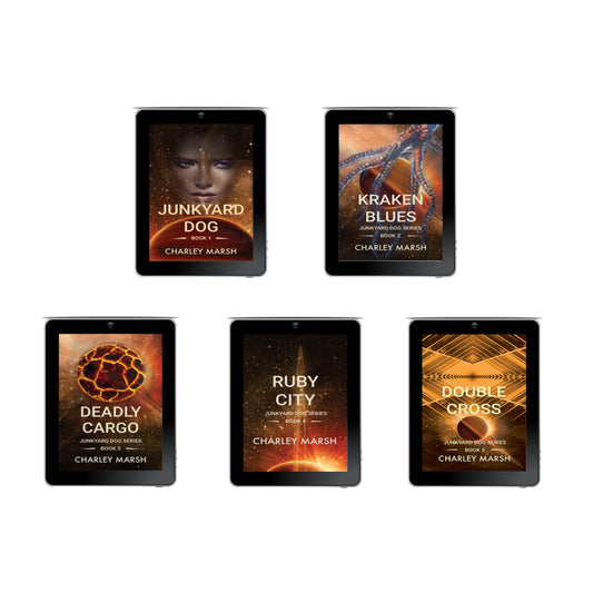 JUNKYARD DOG Sci-Fi Adventures Series EBook Bundle with Books #1-5 by Charley Marsh