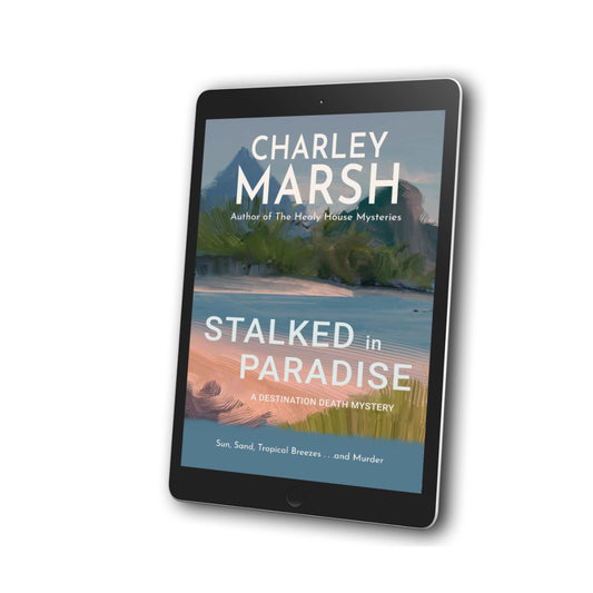 Tablet device displaying Stalked in Paradise by Charley Marsh EBook